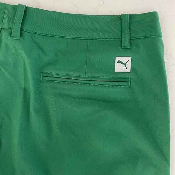 Puma Dealer Elevated Style 8" 100% Poly Golf Shorts 50+ UPF Vine Green Sz 40 NWT - Picture 7 of 13